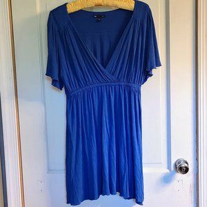 Gap chic flowy blue dress - dress up or down!